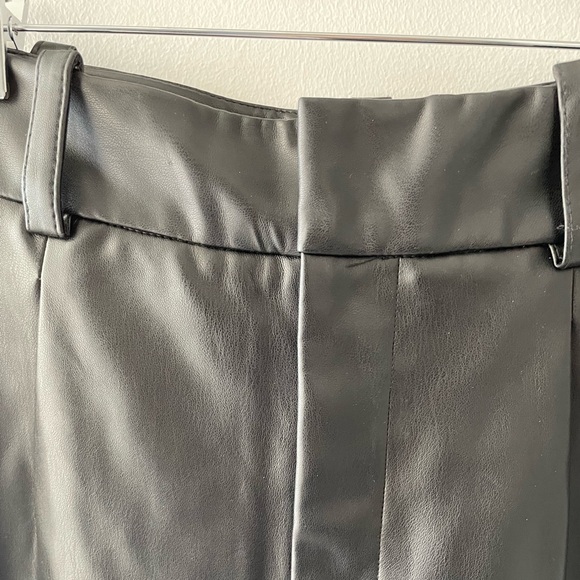 Zara Faux Leather High Waist Pants | S - Picture 4 of 11